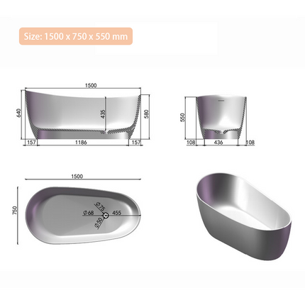 Modern Bathtub