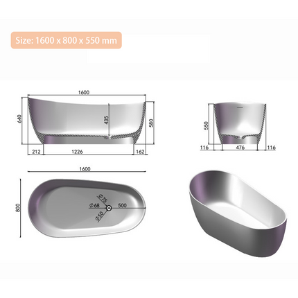 Modern Bathtub