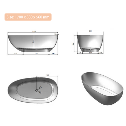 ECLIV Modern Bathtub