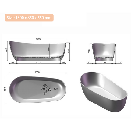 Modern Bathtub